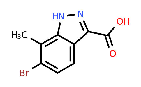 CAS 1000340-71-5 | 6-Bromo-7-methyl-1H-indazole-3-carboxylic acid