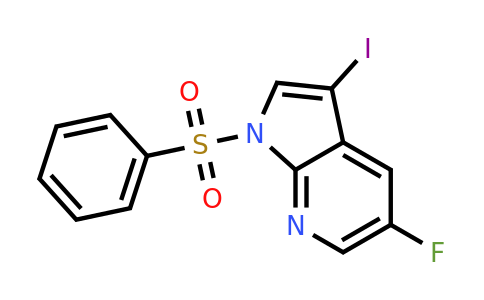 1-Benzenesulfonyl-5-fluoro-3-iodo-1H-pyrrolo[2,3-B]pyridine