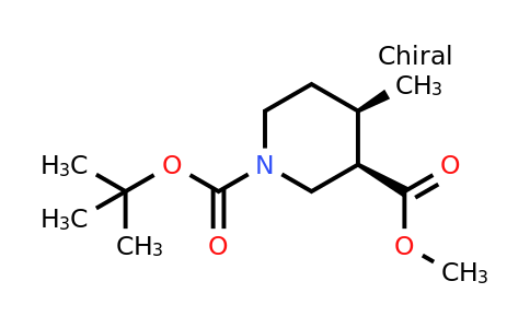 CAS 1009376-53-7 | 1-tert-butyl 3-methyl (3R,4R)-rel-4-methylpiperidine-1,3-dicarboxylate