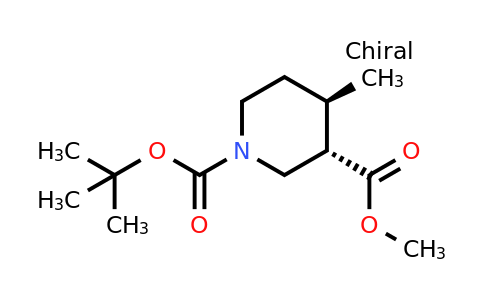 CAS 1009376-54-8 | 1-tert-butyl 3-methyl (3S,4R)-rel-4-methylpiperidine-1,3-dicarboxylate
