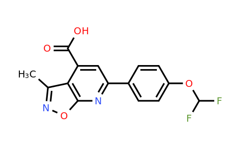 CAS 1011398-65-4 | 6-(4-(Difluoromethoxy)phenyl)-3-methylisoxazolo[5,4-b]pyridine-4-carboxylic acid
