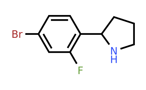 CAS 1016826-79-1 | 2-(4-Bromo-2-fluoro-phenyl)-pyrrolidine