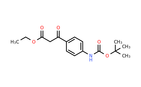 CAS 1017781-45-1 | 3-(4-tert-Butoxycarbonylamino-phenyl)-3-oxo-propionic acid ethyl ester