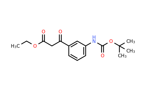 CAS 1017781-47-3 | 3-(3-tert-Butoxycarbonylamino-phenyl)-3-oxo-propionic acid ethyl ester
