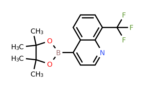CAS 1020744-00-6 | 4-(4,4,5,5-Tetramethyl-1,3,2-dioxaborolan-2-YL)-8-(trifluoromethyl)-quinoline