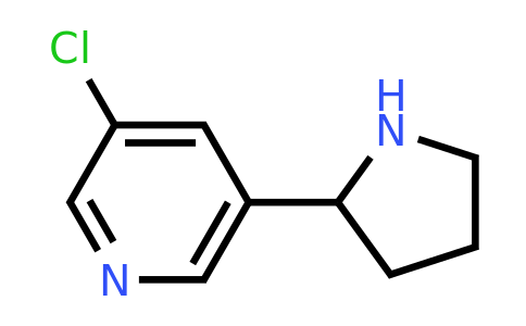 CAS 1025976-52-6 | 3-Chloro-5-pyrrolidin-2-yl-pyridine