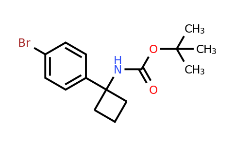 CAS 1032350-06-3 | Tert-butyl 1-(4-bromophenyl)cyclobutylcarbamate