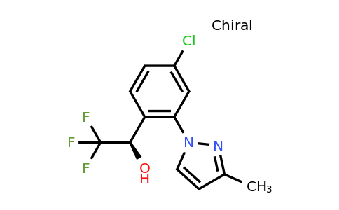 CAS 1033805-26-3 | (1R)-1-[4-chloro-2-(3-methyl-1H-pyrazol-1-yl)phenyl]-2,2,2-trifluoroethan-1-ol