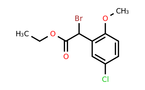 CAS 1050481-79-2 | Bromo-(5-chloro-2-methoxy-phenyl)-acetic acid ethyl ester