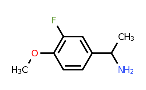 CAS 105321-49-1 | 1-(3-Fluoro-4-methoxy-phenyl)-ethylamine