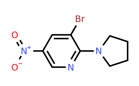 CAS 1065074-81-8 | 3-Bromo-5-nitro-2-pyrrolidin-1-yl-pyridine