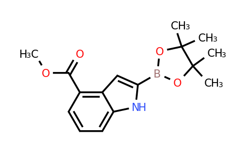 CAS 1072811-67-6 | 4-Methoxycarbonyl-1H-indole-2-boronic acid pinacol ester
