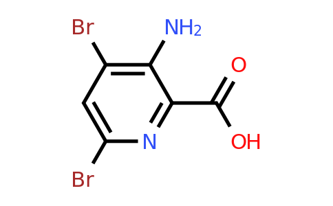 CAS 1073182-93-0 | 3-Amino-4,6-dibromo-pyridine-2-carboxylic acid