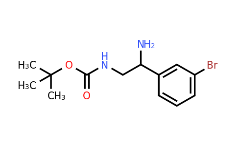 CAS 1086392-07-5 | [2-Amino-2-(3-bromo-phenyl)-ethyl]-carbamic acid tert-butyl ester