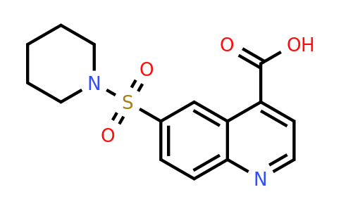 CAS 1086393-12-5 | 6-(Piperidine-1-sulfonyl)-quinoline-4-carboxylic acid
