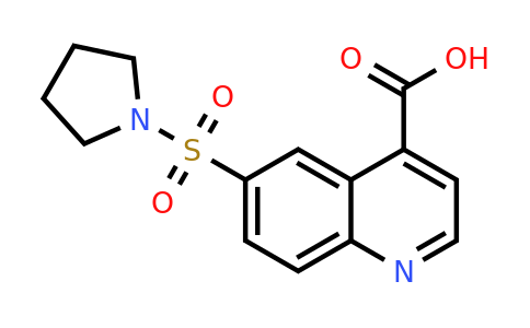 CAS 1086393-14-7 | 6-(Pyrrolidine-1-sulfonyl)-quinoline-4-carboxylic acid