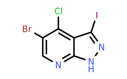CAS 1092579-78-6 | 5-Bromo-4-chloro-3-iodo-1H-pyrazolo[3,4-b]pyridine