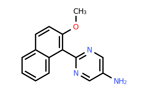 CAS 1096332-39-6 | 2-(2-Methoxy-naphthalen-1-yl)-pyrimidin-5-ylamine