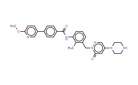 CAS 1103458-91-8 | Benzamide, 4-(6-methoxy-3-pyridinyl)-N-[2-methyl-3-[[6-oxo-4-(1-piperazinyl)-1(6H)-pyridazinyl]methyl]phenyl]-