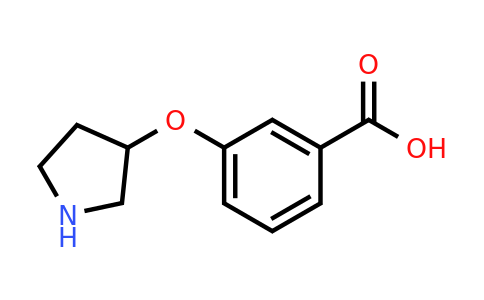 CAS 1123169-10-7 | 3-(Pyrrolidin-3-yloxy)-benzoic acid