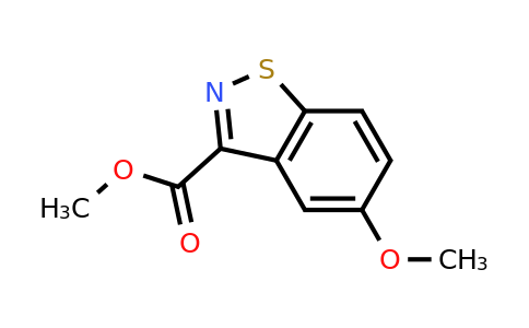 CAS 1123169-14-1 | 5-Methoxy-benzo[d]isothiazole-3-carboxylic acid methyl ester