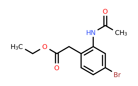 CAS 1123169-18-5 | (2-Acetylamino-4-bromo-phenyl)-acetic acid ethyl ester