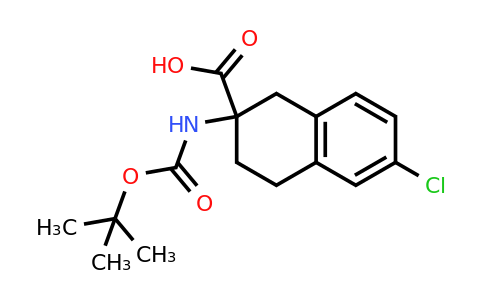 CAS 1123169-52-7 | 2-Boc-amino-6-chloro-1,2,3,4-tetrahydro-naphthalene-2-carboxylic acid