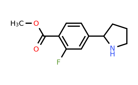 CAS 1128075-28-4 | 2-Fluoro-4-pyrrolidin-2-yl-benzoic acid methyl ester