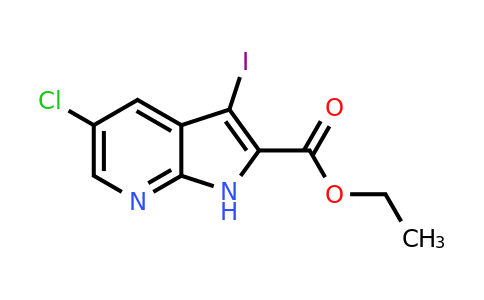 CAS 1132610-98-0 | ethyl 5-chloro-3-iodo-1H-pyrrolo[2,3-b]pyridine-2-carboxylate