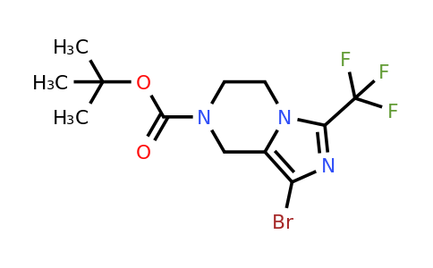 CAS 1152440-02-2 | tert-Butyl 1-bromo-3-(trifluoromethyl)-5H,6H,7H,8H-imidazo[1,5-a]pyrazine-7-carboxylate