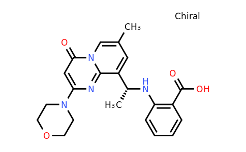 CAS 1173900-36-1 | (R)-2-(1-(7-Methyl-2-morpholino-4-oxo-4H-pyrido[1,2-A]pyrimidin-9-YL)ethylamino)benzoic acid