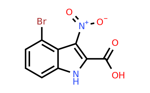 CAS 1182349-33-2 | 4-Bromo-3-nitro-1H-indole-2-carboxylic acid
