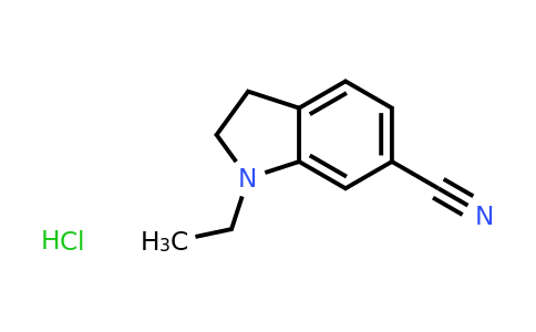 CAS 1187928-73-9 | 1-Ethyl-2,3-dihydro-1H-indole-6-carbonitrile hydrochloride