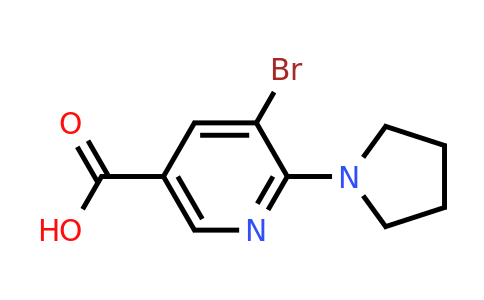 CAS 1187930-16-0 | 5-Bromo-6-pyrrolidin-1-yl-nicotinic acid