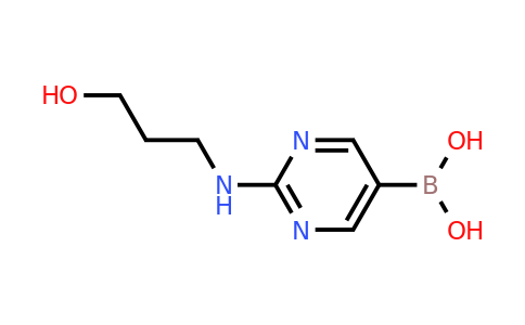 CAS 1208250-22-9 | (2-[(3-Hydroxypropyl)amino]pyrimidin-5-YL)boronic acid