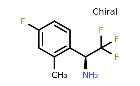 CAS 1212921-13-5 | (1S)-2,2,2-Trifluoro-1-(4-fluoro-2-methylphenyl)ethylamine