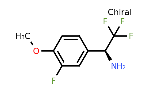CAS 1213010-73-1 | (1S)-2,2,2-Trifluoro-1-(3-fluoro-4-methoxyphenyl)ethylamine
