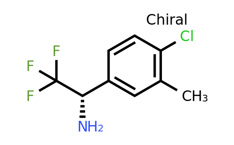 CAS 1213035-97-2 | (1S)-1-(4-Chloro-3-methylphenyl)-2,2,2-trifluoroethylamine