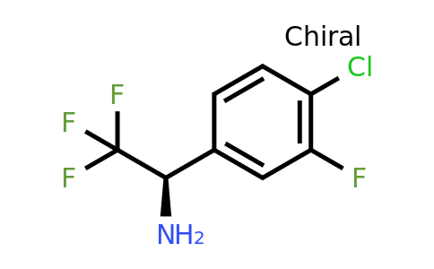CAS 1213070-78-0 | (1R)-1-(4-Chloro-3-fluorophenyl)-2,2,2-trifluoroethylamine