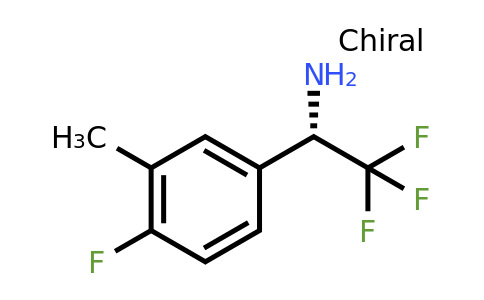 CAS 1213083-68-1 | (1S)-2,2,2-Trifluoro-1-(4-fluoro-3-methylphenyl)ethylamine
