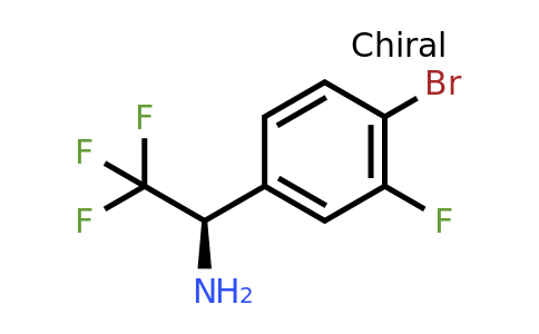 CAS 1213384-22-5 | (1R)-1-(4-Bromo-3-fluorophenyl)-2,2,2-trifluoroethylamine