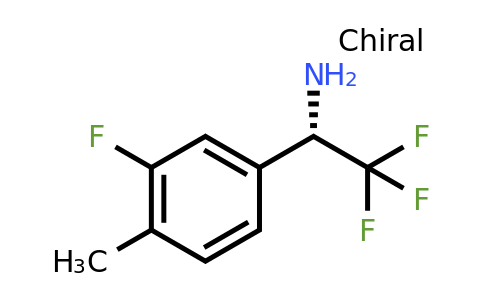 CAS 1213435-17-6 | (1S)-2,2,2-Trifluoro-1-(3-fluoro-4-methylphenyl)ethylamine