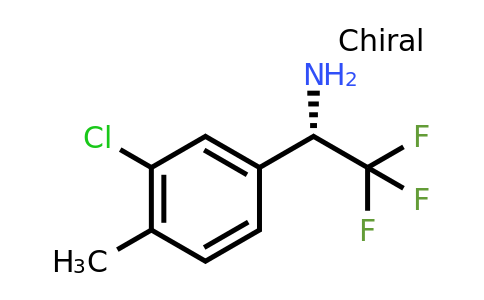 CAS 1213534-65-6 | (1S)-1-(3-Chloro-4-methylphenyl)-2,2,2-trifluoroethylamine
