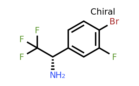 CAS 1213580-39-2 | (1S)-1-(4-Bromo-3-fluorophenyl)-2,2,2-trifluoroethylamine