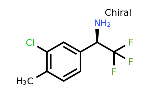 CAS 1213624-66-8 | (1R)-1-(3-Chloro-4-methylphenyl)-2,2,2-trifluoroethylamine
