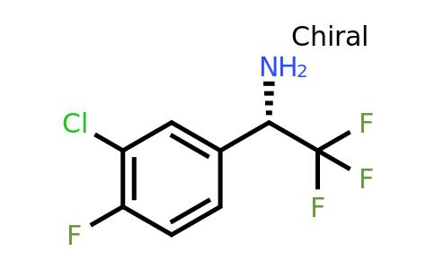 CAS 1213627-89-4 | (1S)-1-(3-Chloro-4-fluorophenyl)-2,2,2-trifluoroethylamine