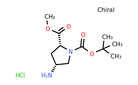 (2R,4R)-4-Amino-1-BOC-pyrrolidine-2-carboxylic acid methyl ester-hcl