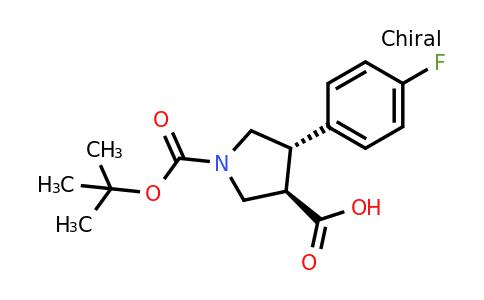 CAS 1218764-13-6 | (+/-)-trans-1-Boc-4-(4-fluoro-phenyl)-pyrrolidine-3-carboxylic acid
