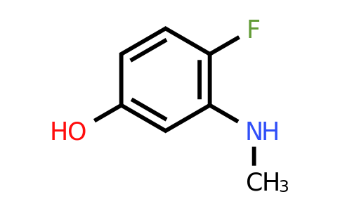 CAS 1228996-53-9 | 4-Fluoro-3-(methylamino)phenol