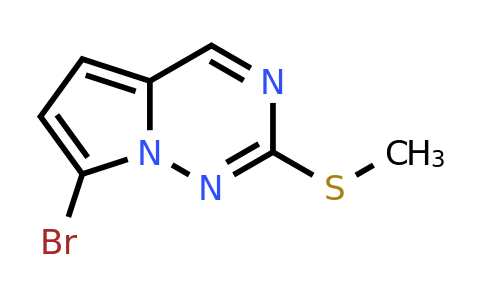 CAS 1233094-95-5 | 7-Bromo-2-(methylthio)pyrrolo[2,1-F][1,2,4]triazine